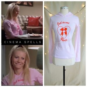 NWOT ASO View From the Top J'aime Paris Hooded Top